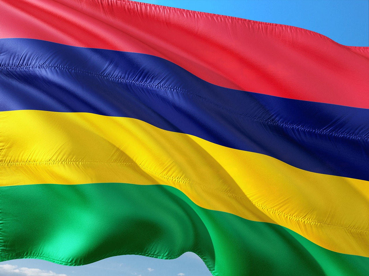 international flag mauritius free photo