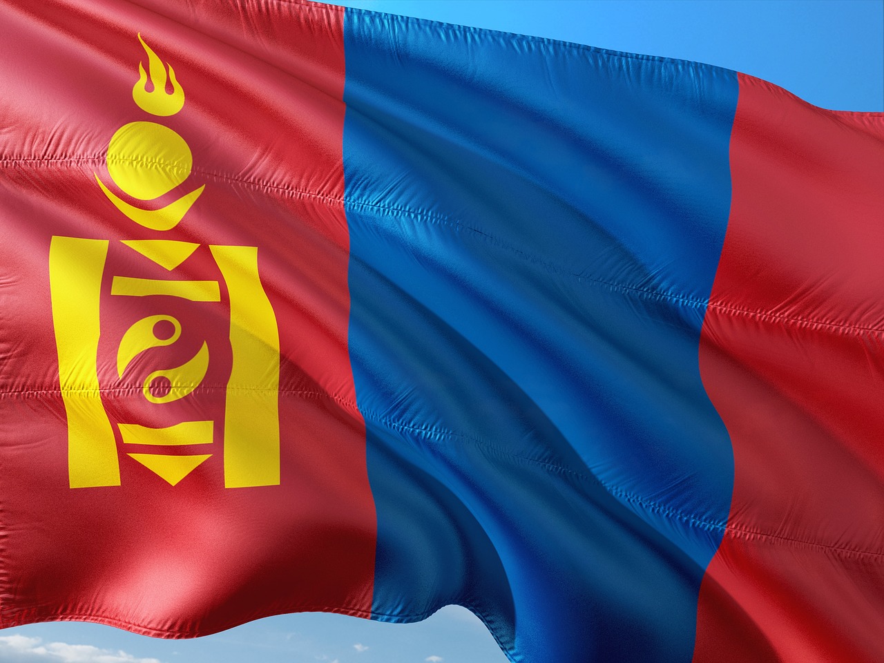 international flag mongolia free photo