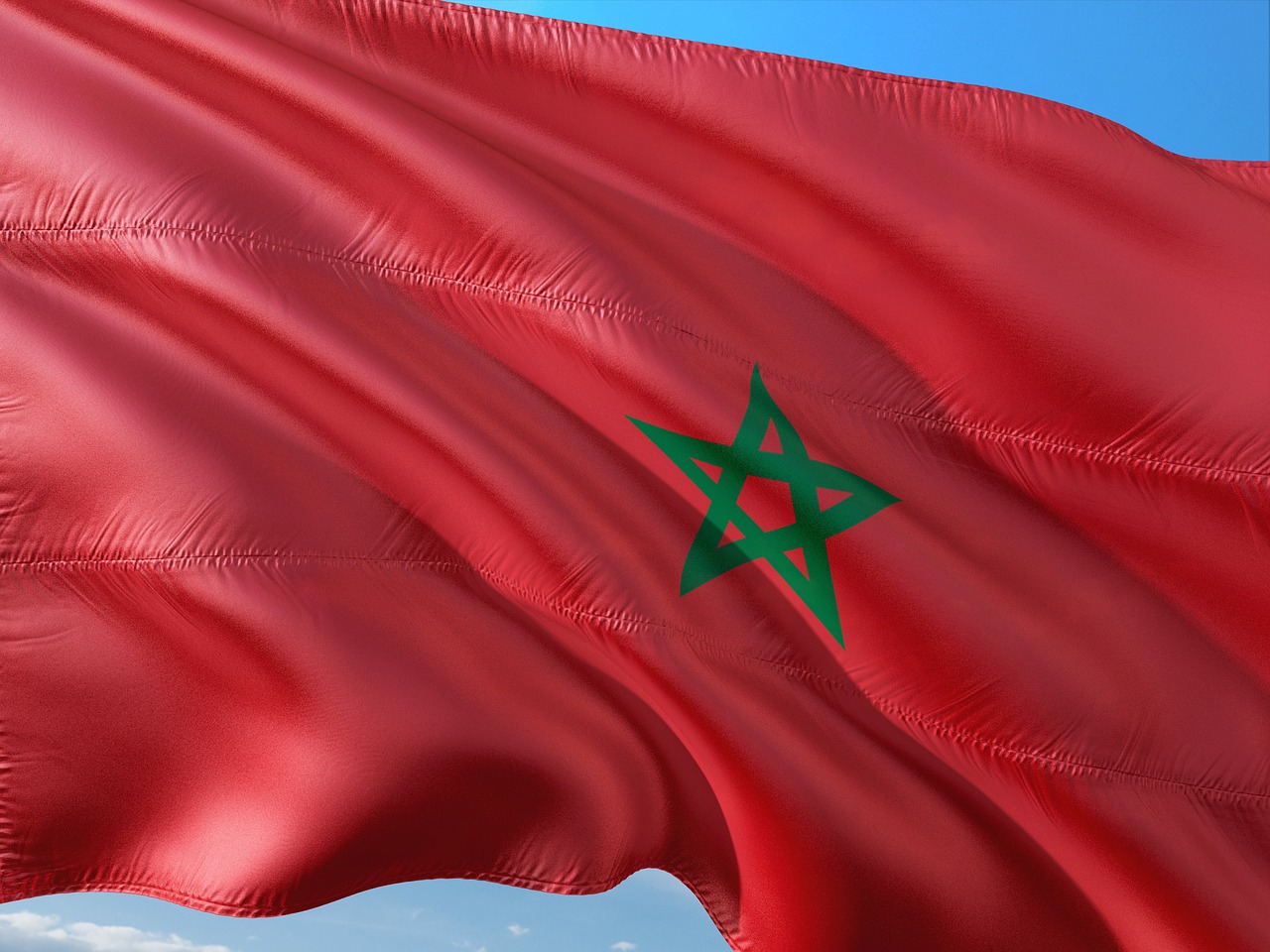 international flag morocco free photo