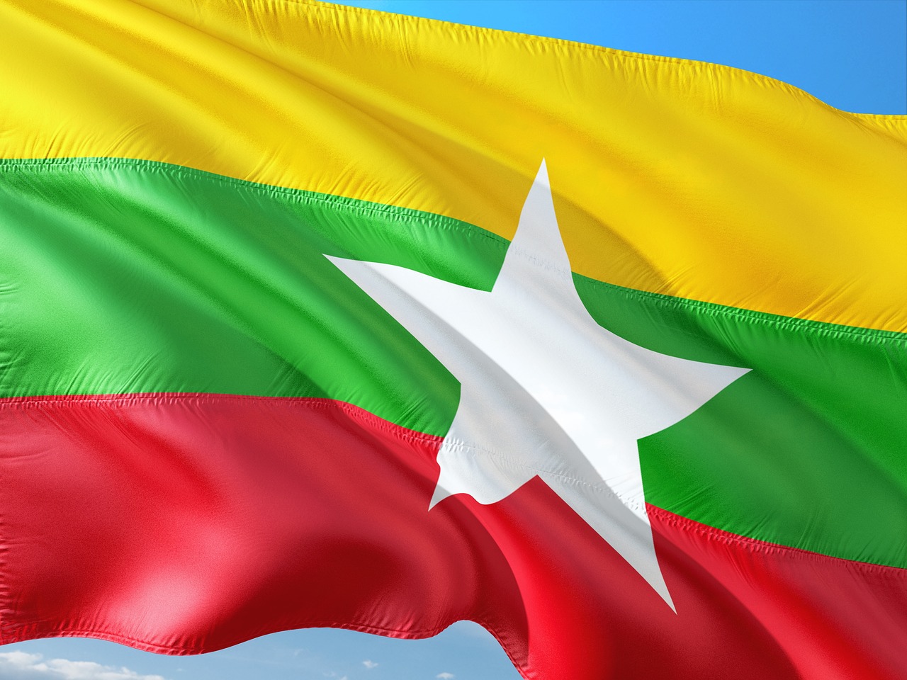 international flag myanmar free photo