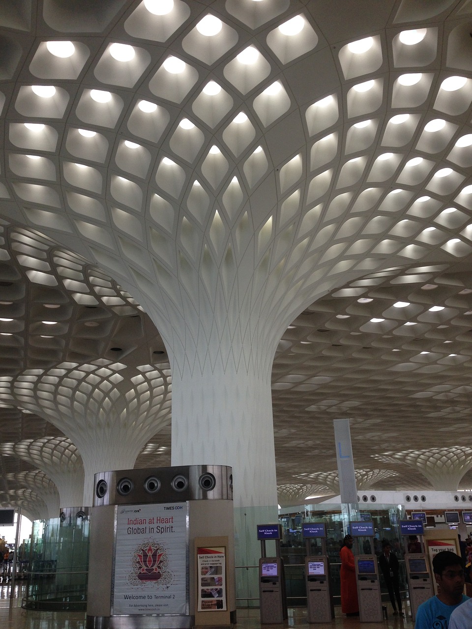 international airport mumbai architecture free photo