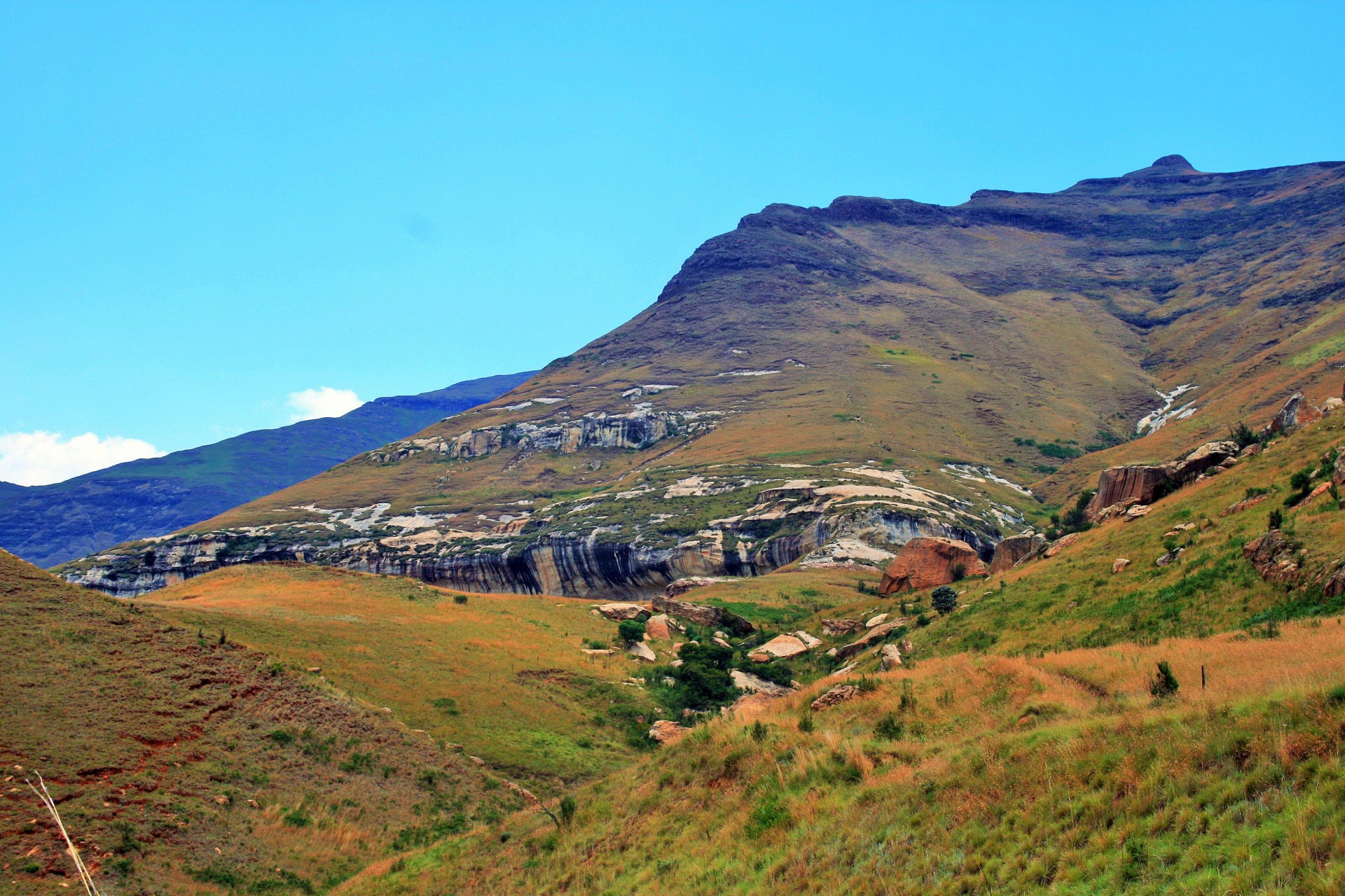 mountains drakensberg golden gate national park free photo