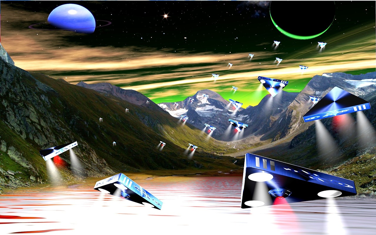 invasion space ships alien planet free photo