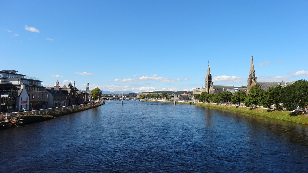 inverness city river free photo