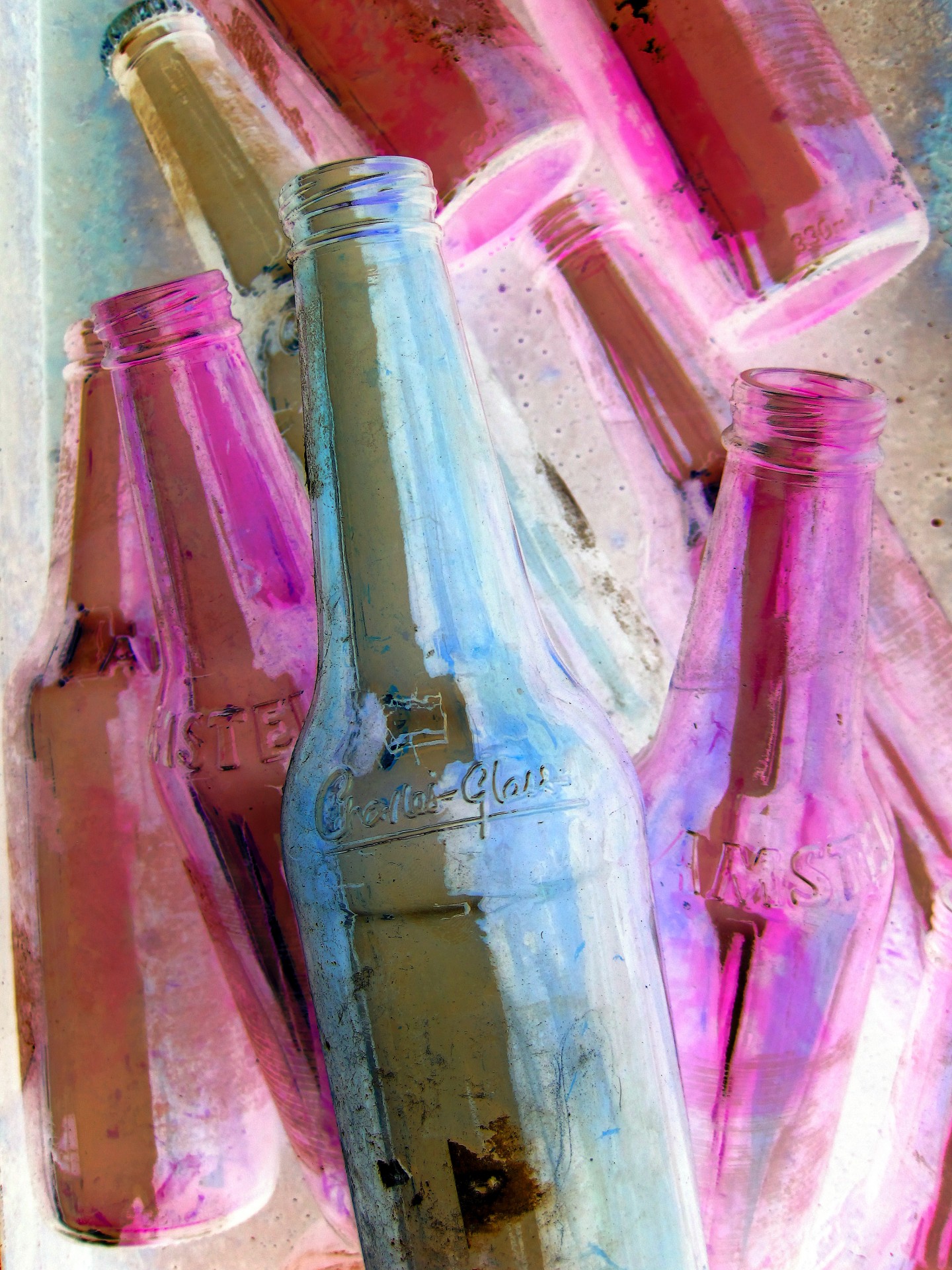 bottles glass colours free photo