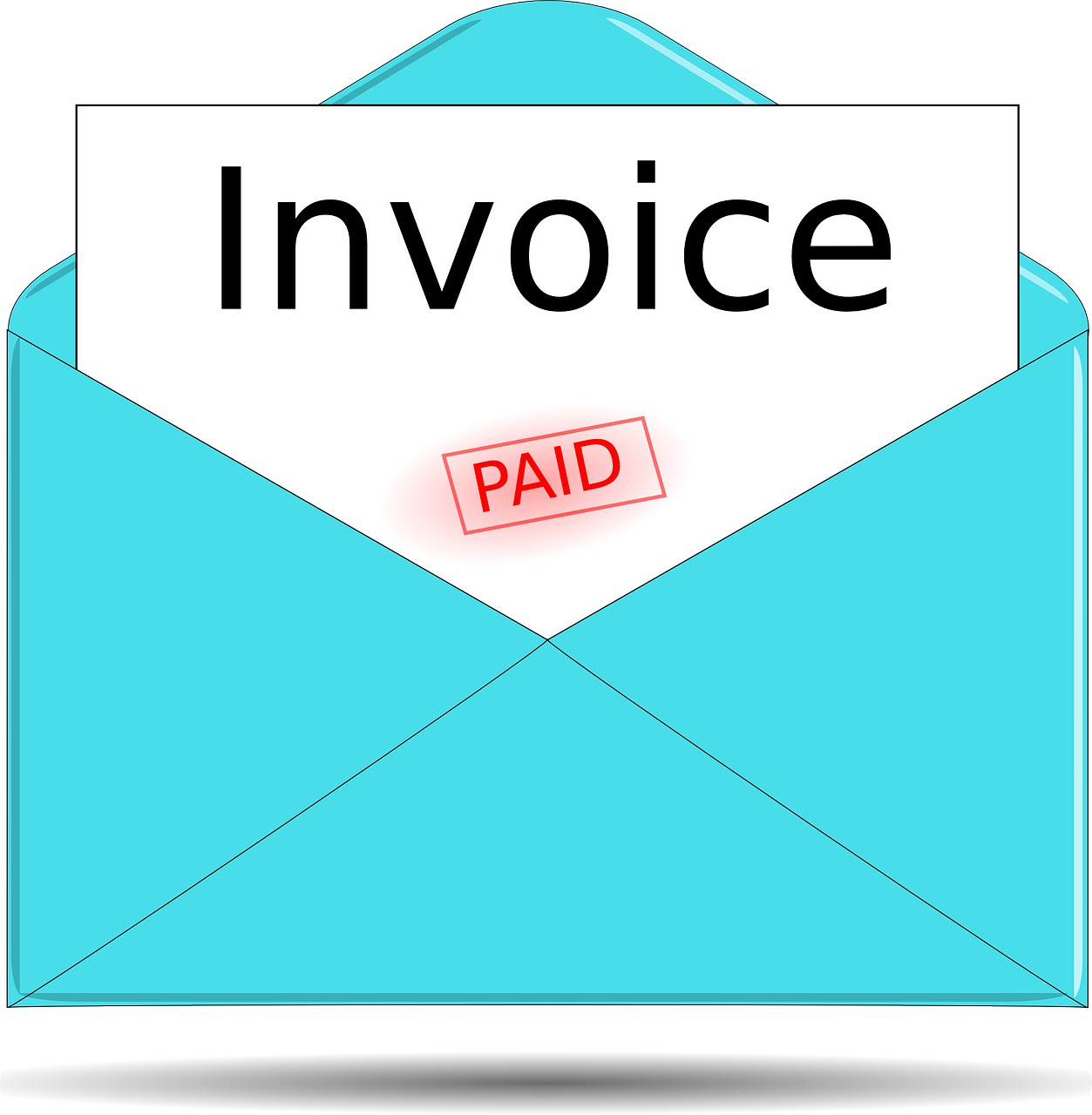 invoice bill envelope free photo