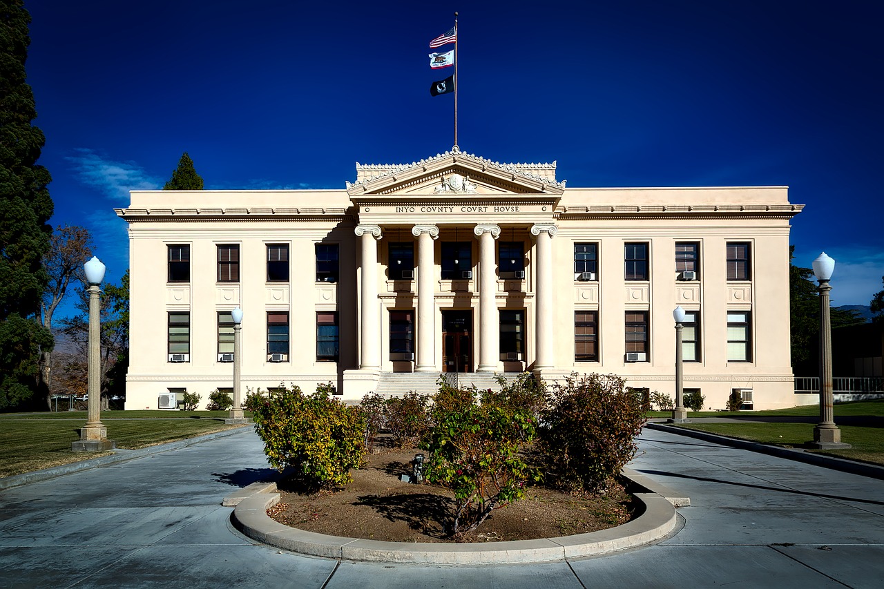 inyo county courthouse architecture free photo