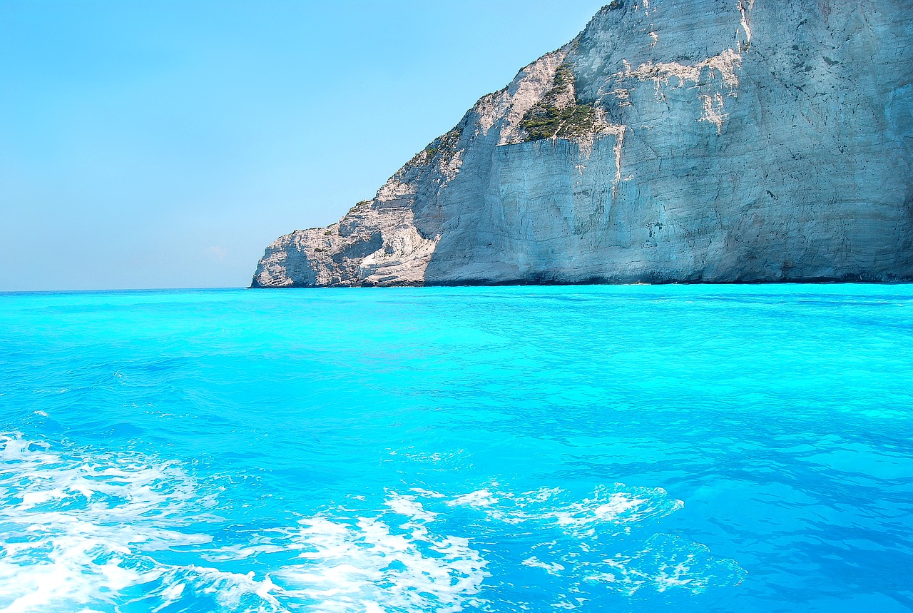 ionian sea color blue the mediterranean sea free photo