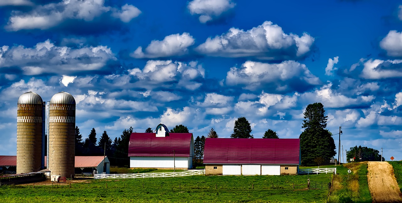 iowa farm panorama free photo