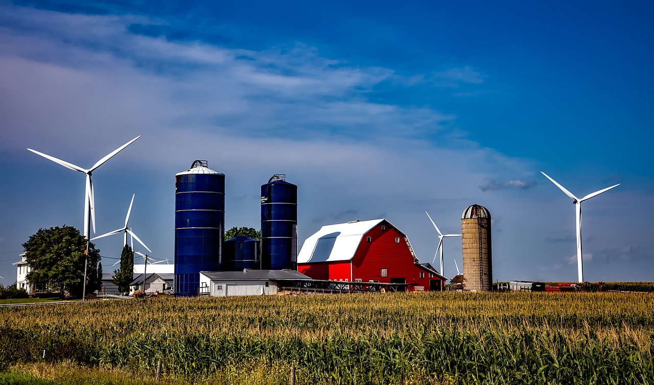 iowa farm silos free photo