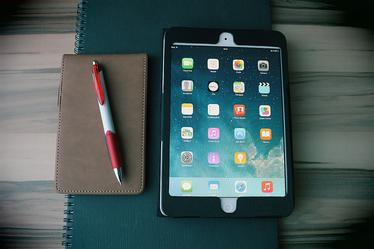 ipad tablet notebook free photo