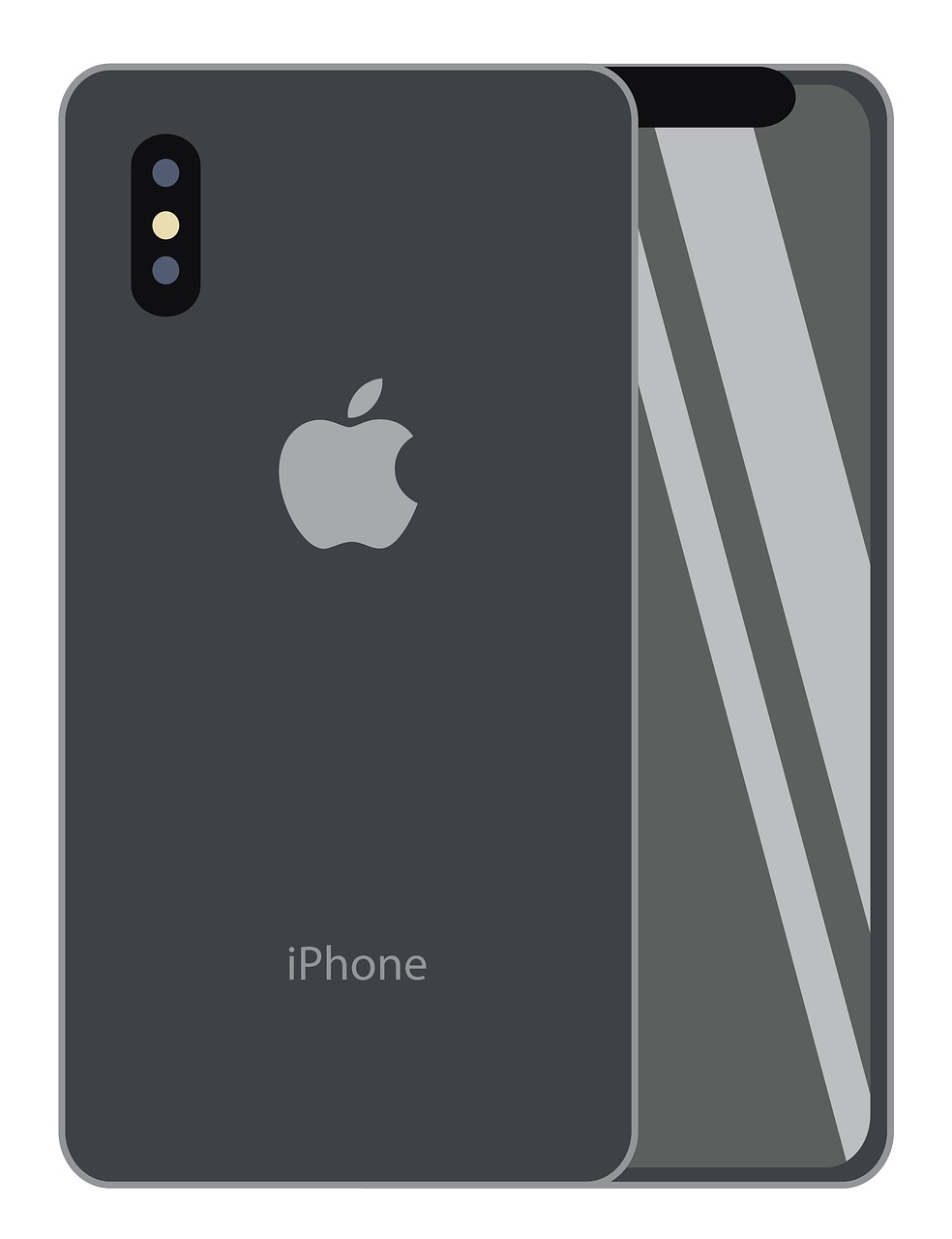 iphone x  vector image  iphone free photo