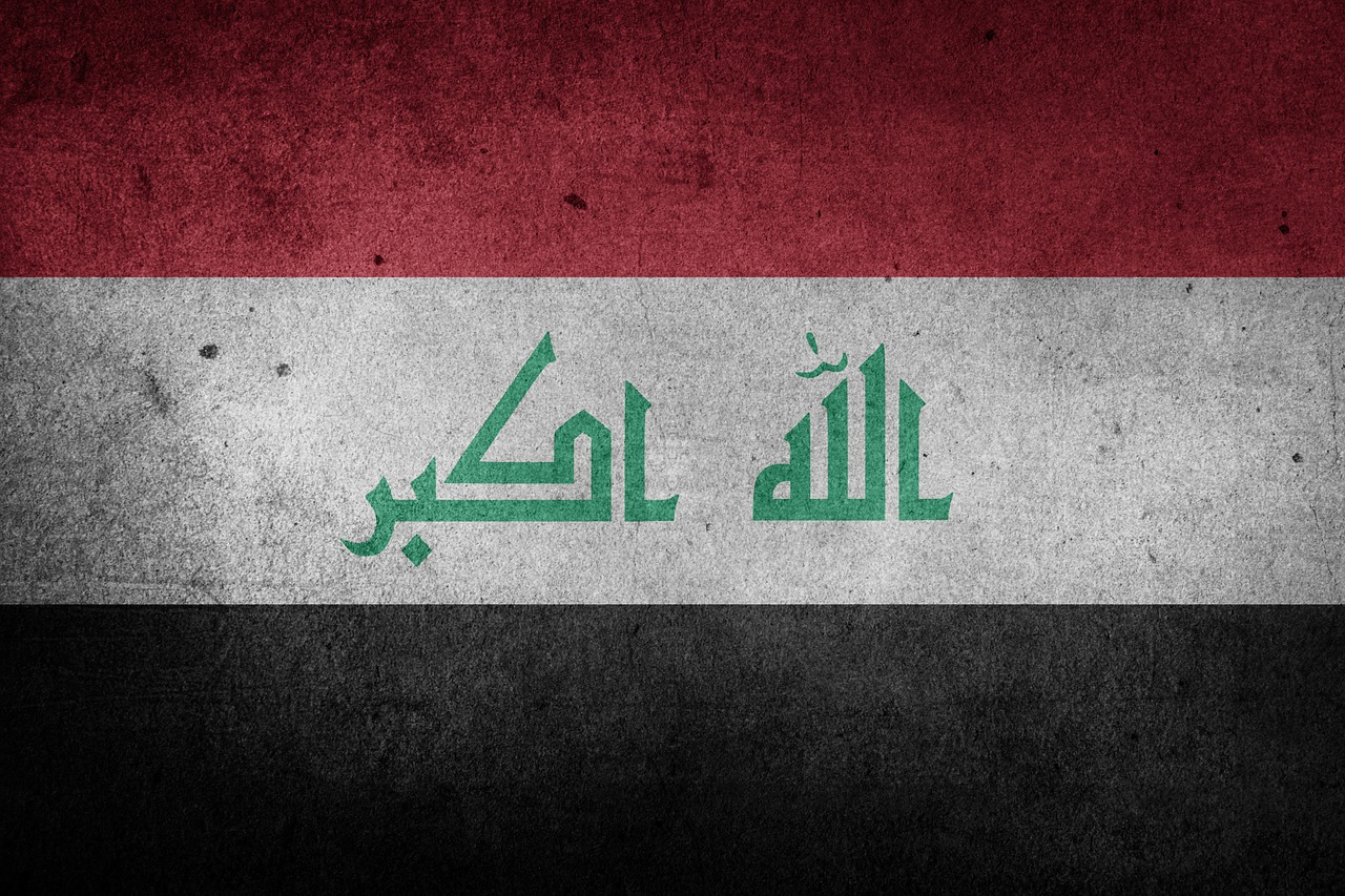 iraq flag national flag free photo