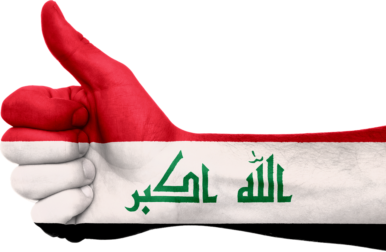 iraq flag hand free photo