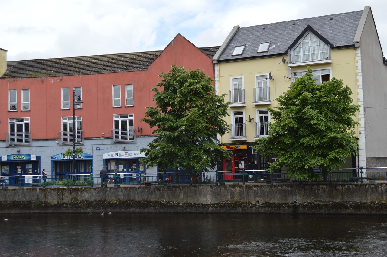 ireland galway typical houses free photo
