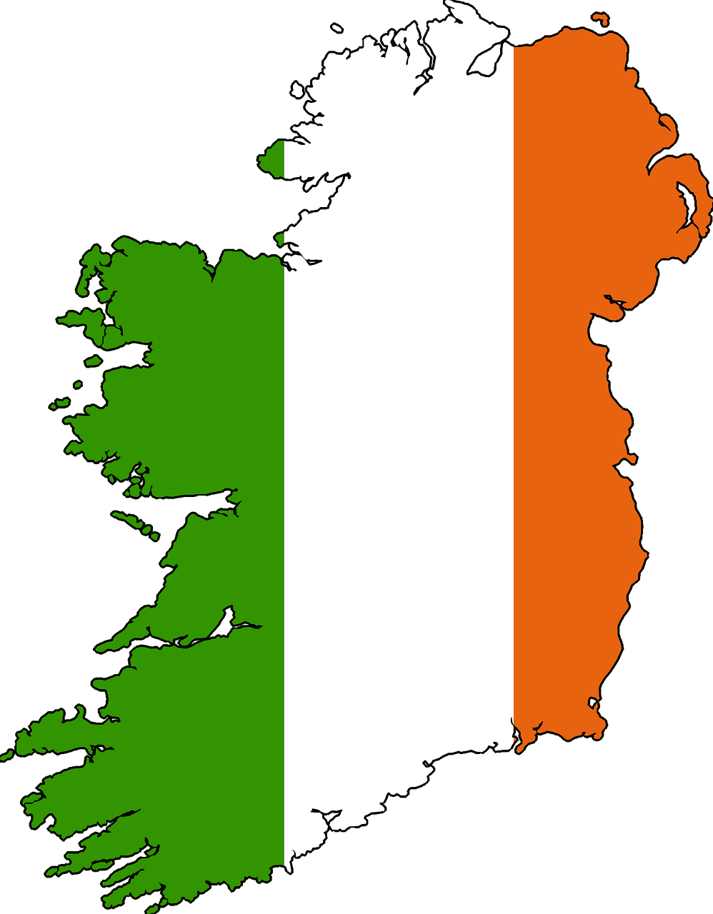 ireland map drawn free photo