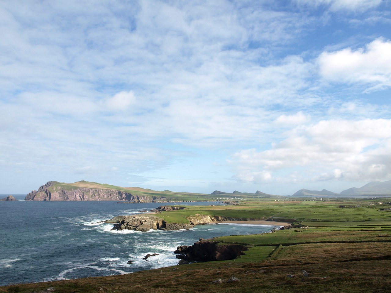 ireland hill sea free photo