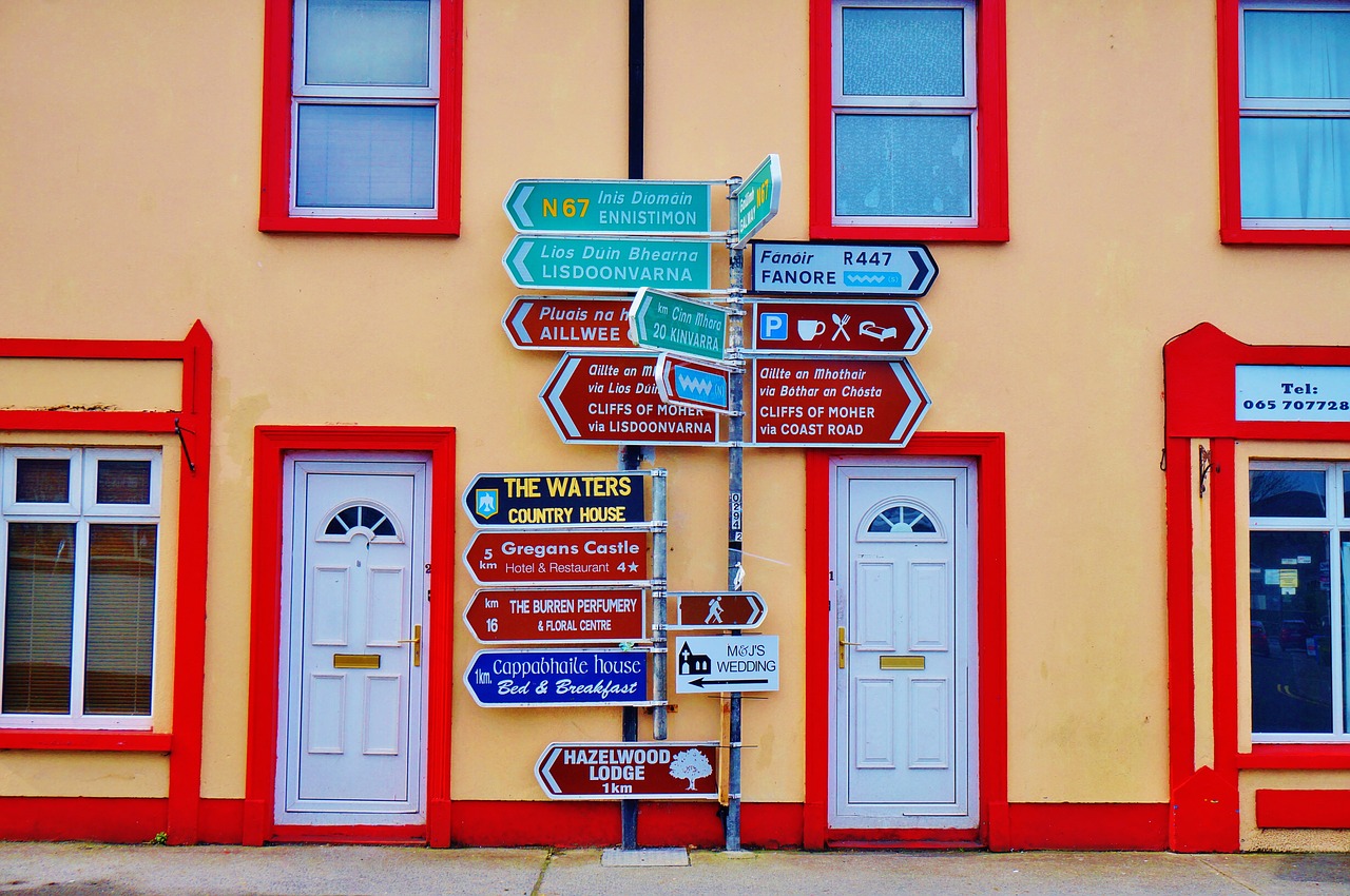 ireland galway sign free photo