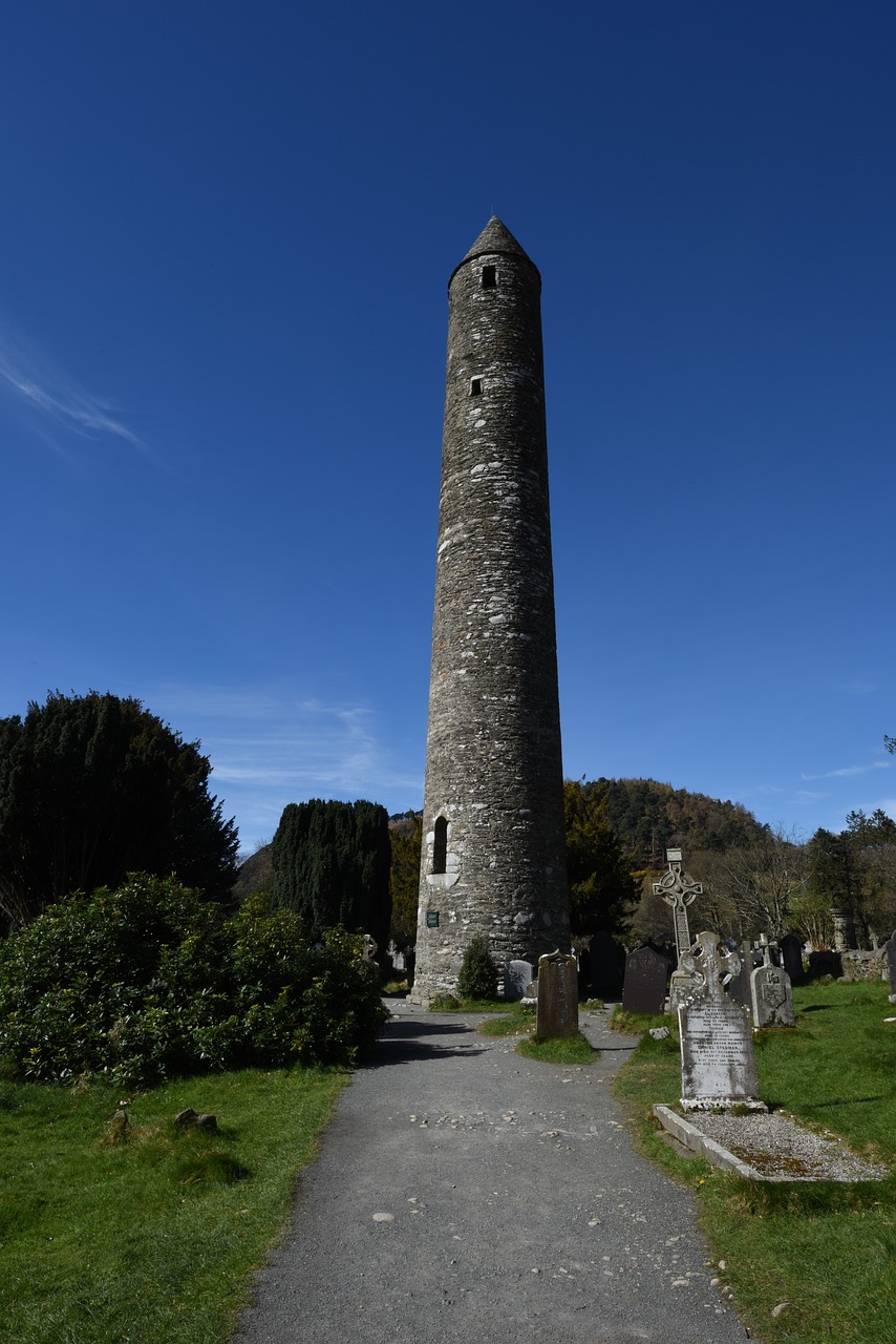 ireland glendalough tower free photo