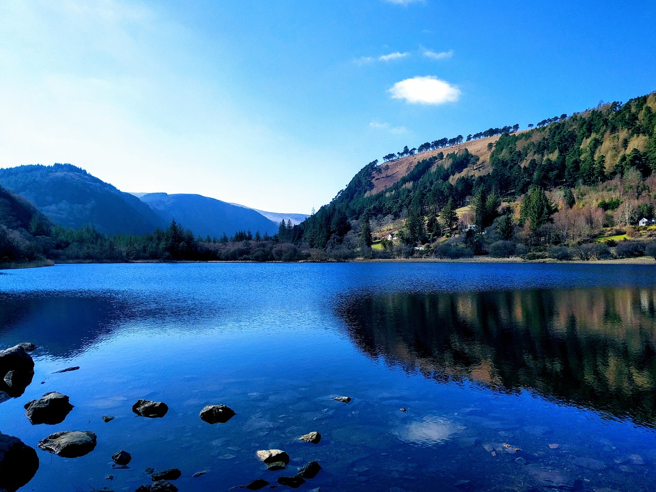 ireland wicklow lake free photo