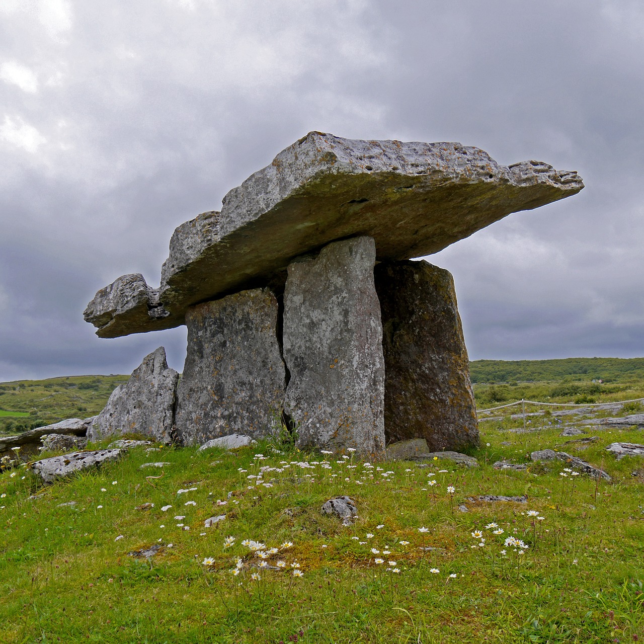 ireland burren dolmen free photo