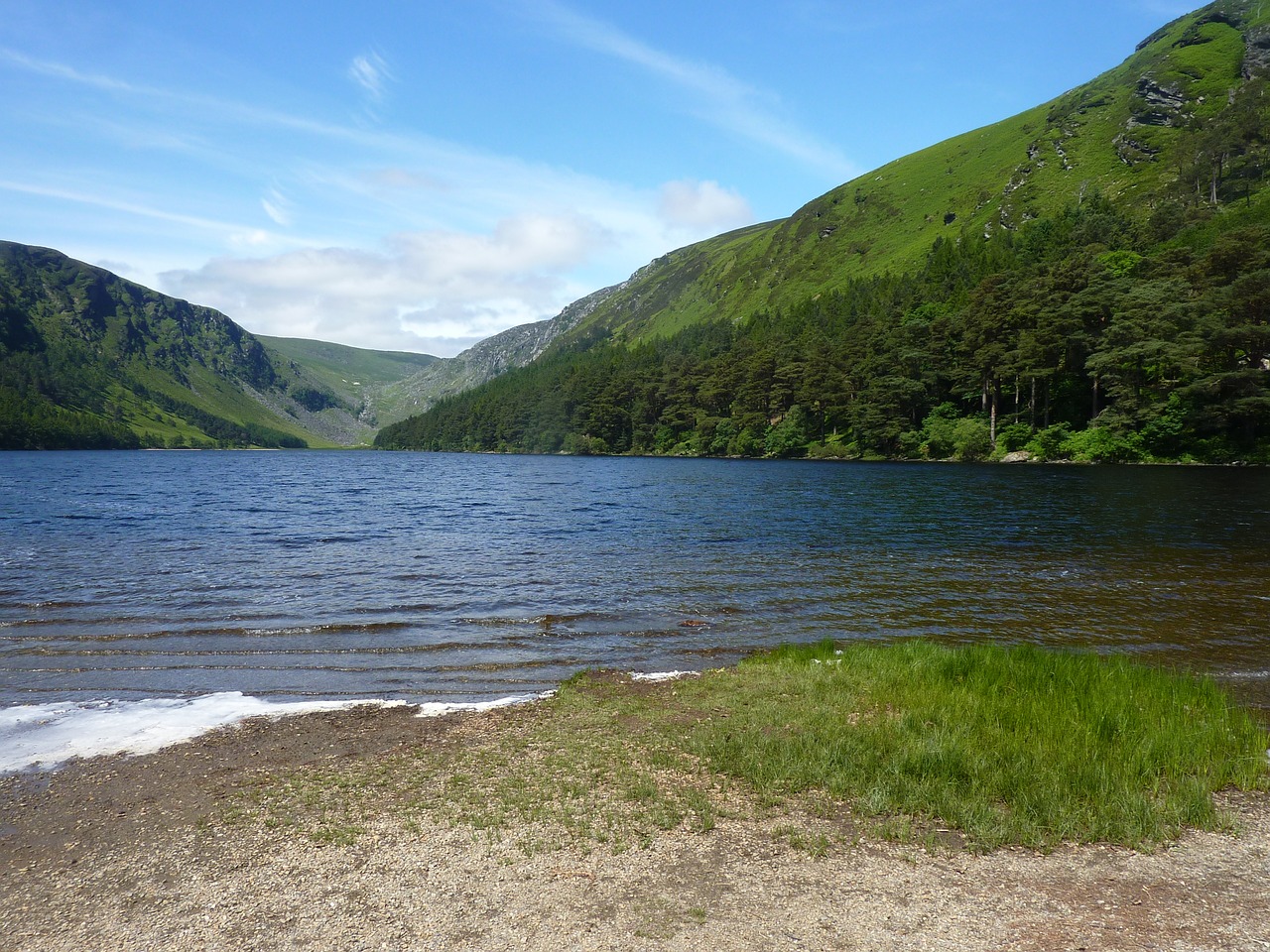 ireland mountain lake nature free photo