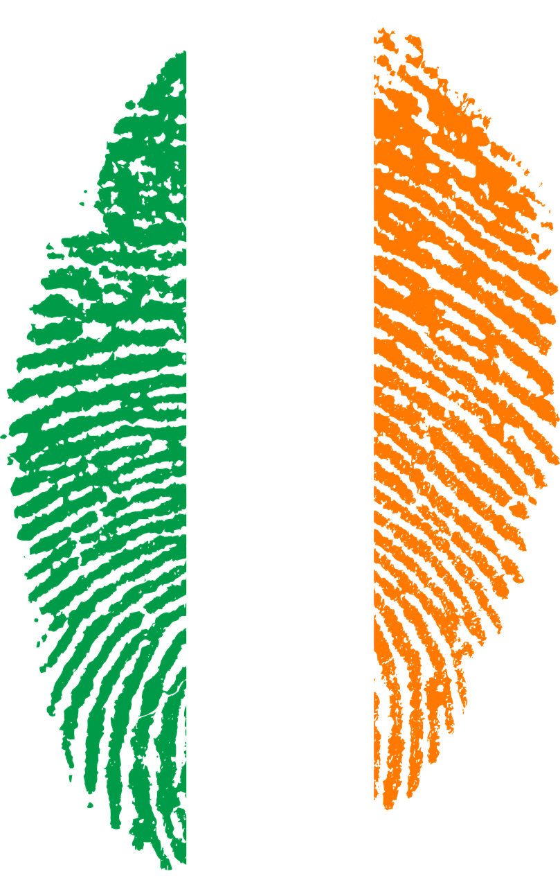 ireland flag fingerprint free photo