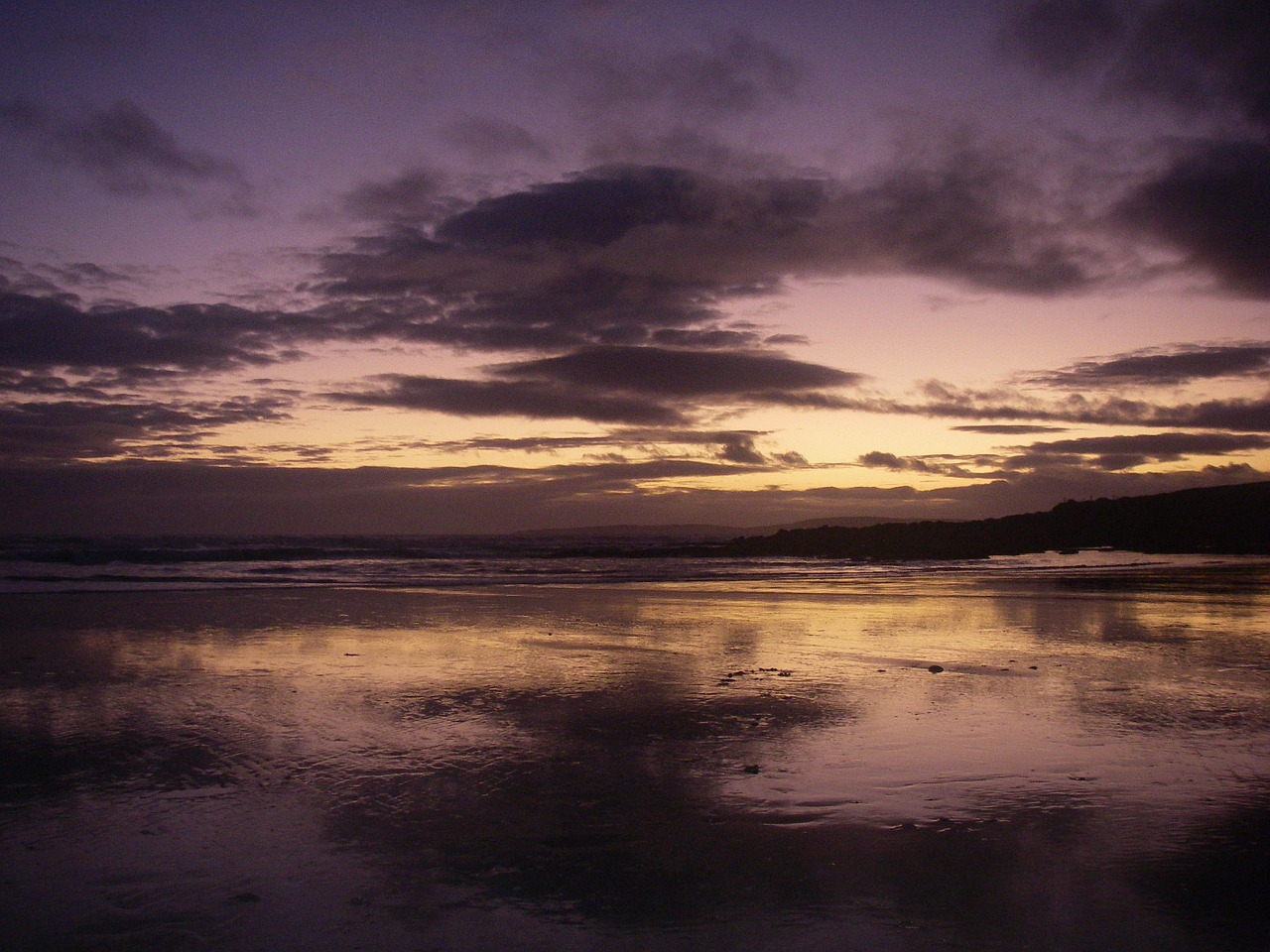 ireland sea evening sky free photo