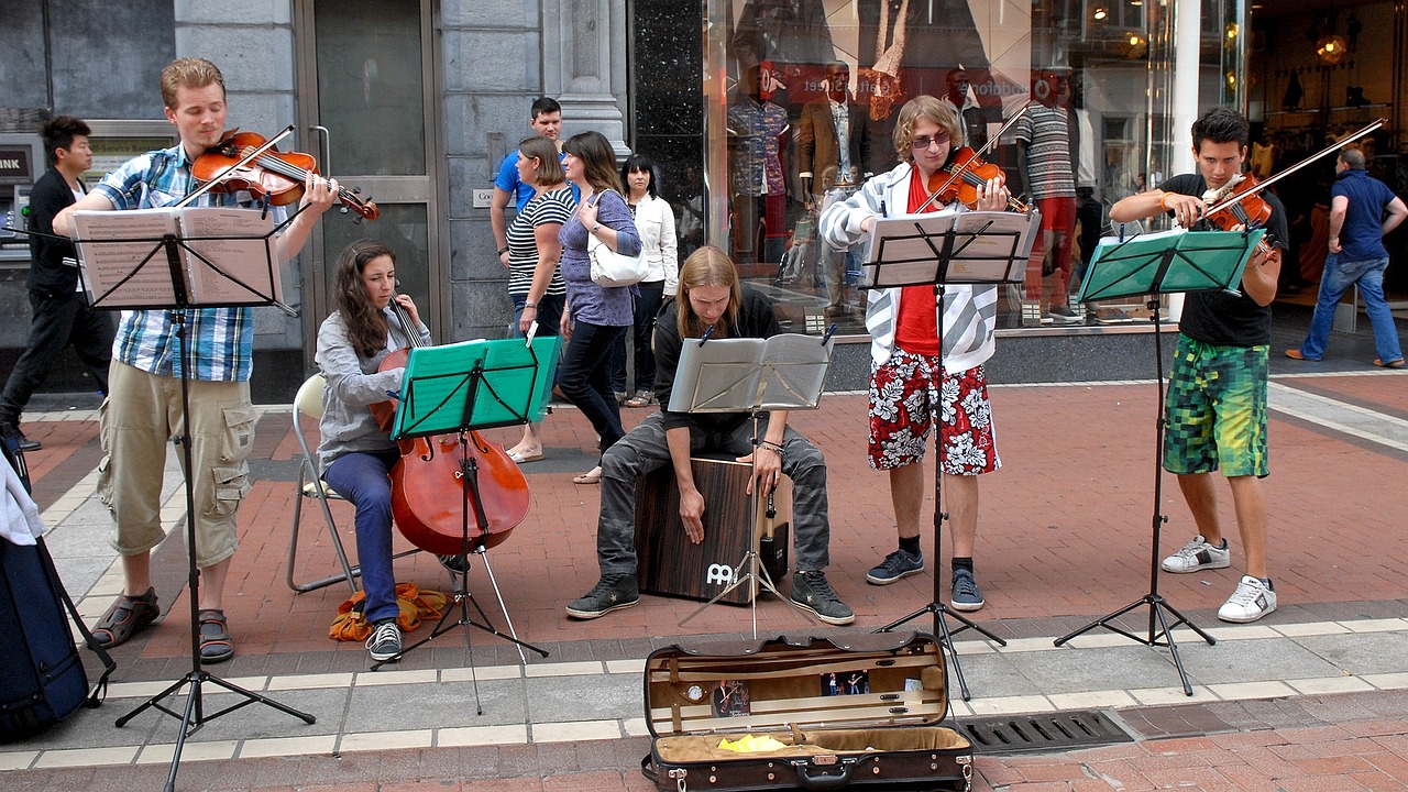 ireland street music dublin free photo