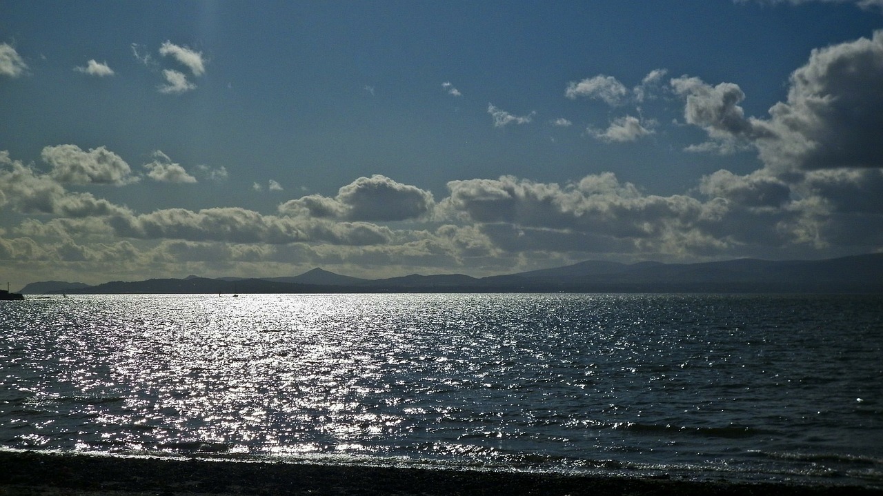 ireland sea sunlight free photo