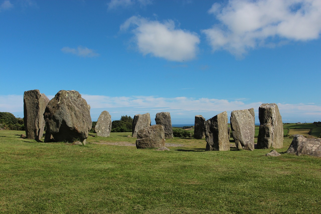 ireland stone circle place of worship free photo