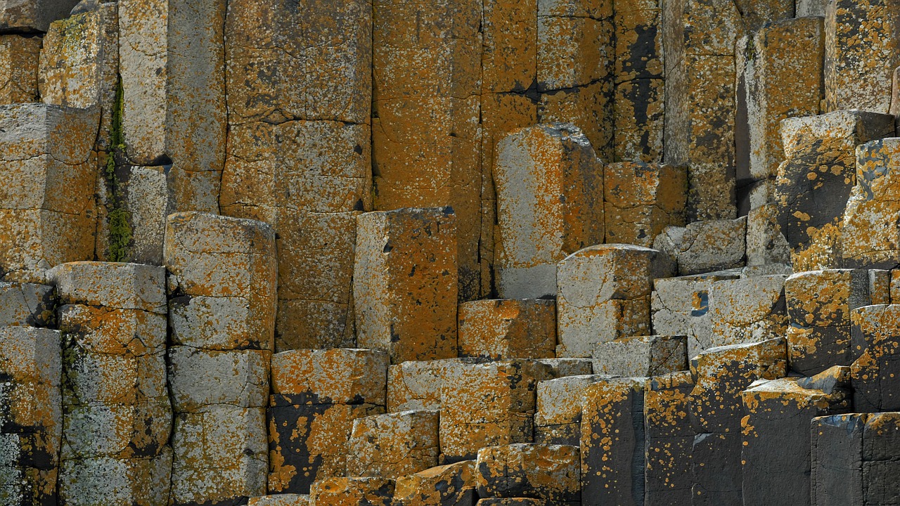 ireland giant causeway stones free photo