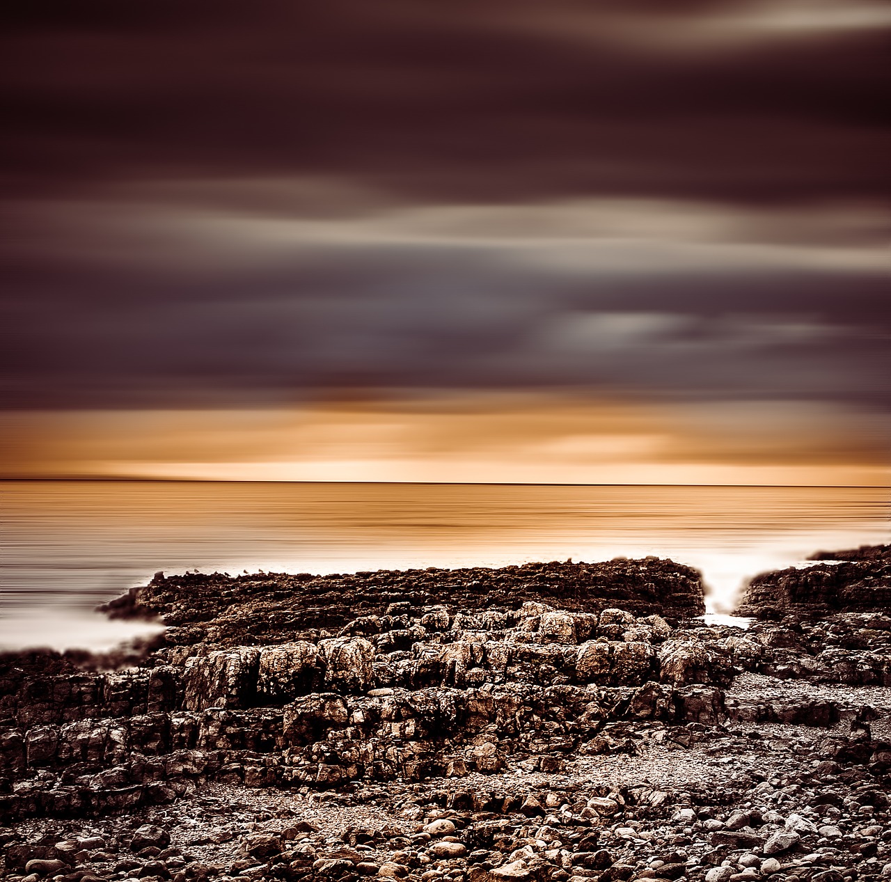 irish ocean seascape free photo