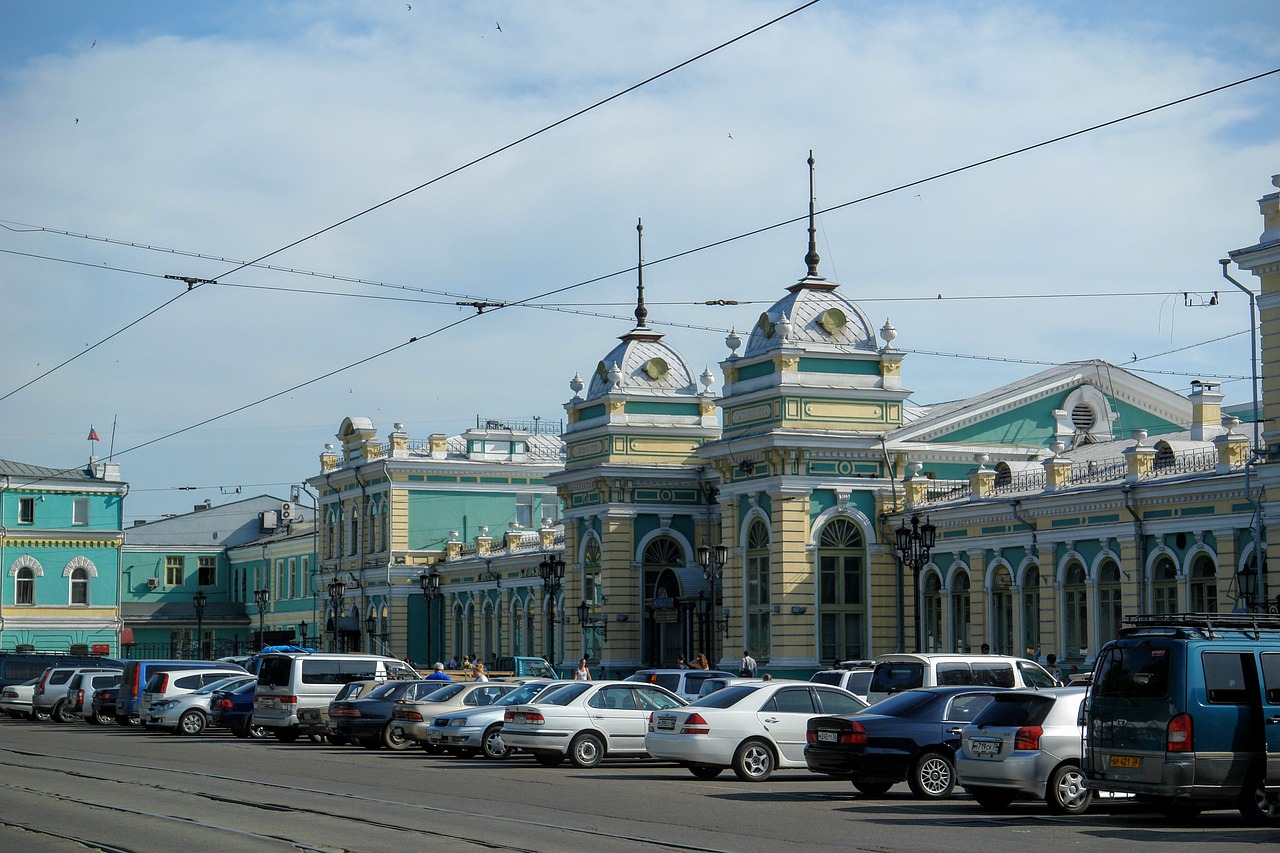 irkutsk railway station russia free photo