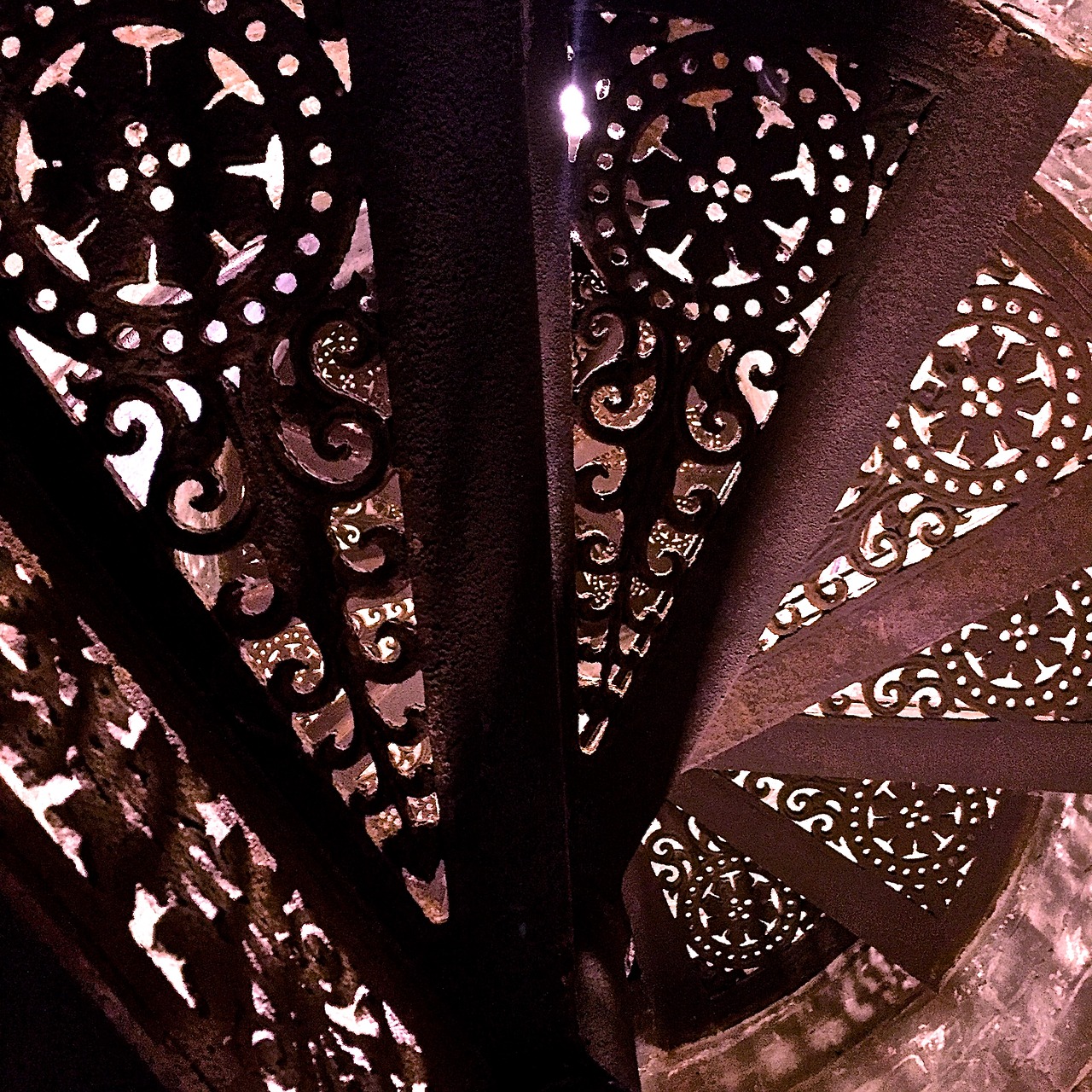 iron spiral staircase free photo