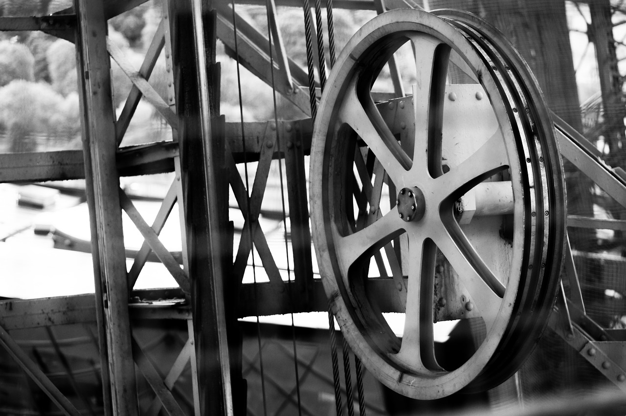 iron  wheel  elevator free photo