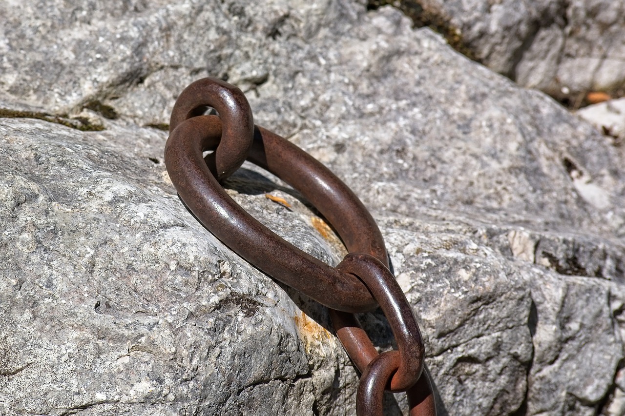 iron ring  chain  connection free photo