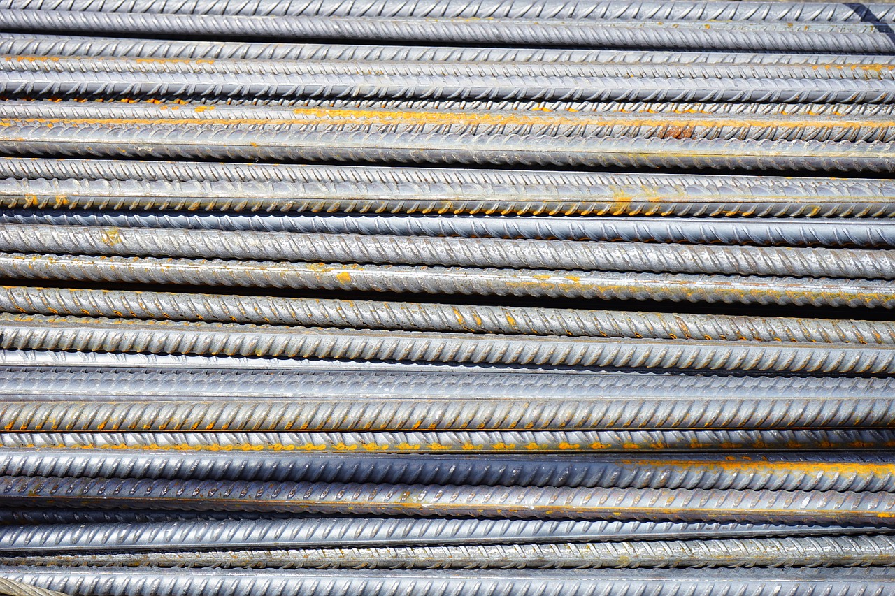 iron rods reinforcing bars rods free photo