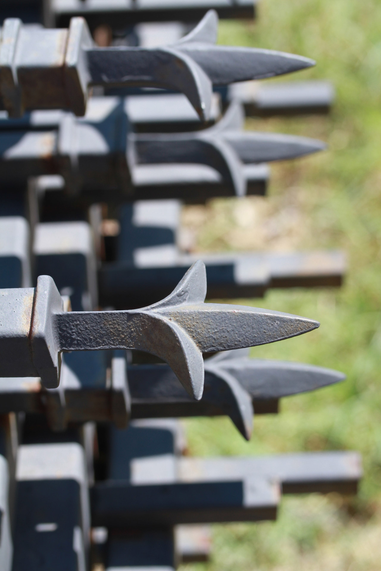 fence posts spears free photo