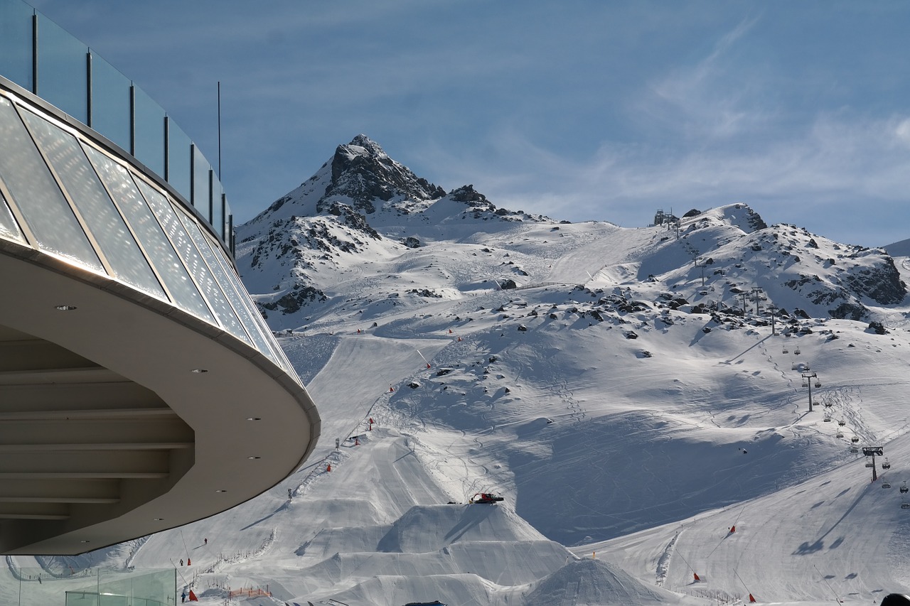 ischgl ski area skiing free photo