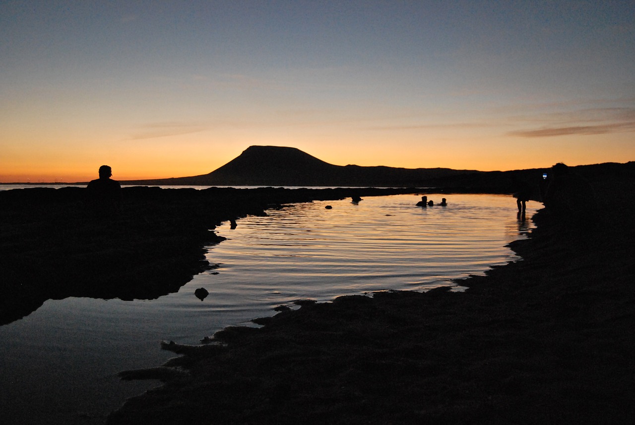 isla graciosa sunset light free photo