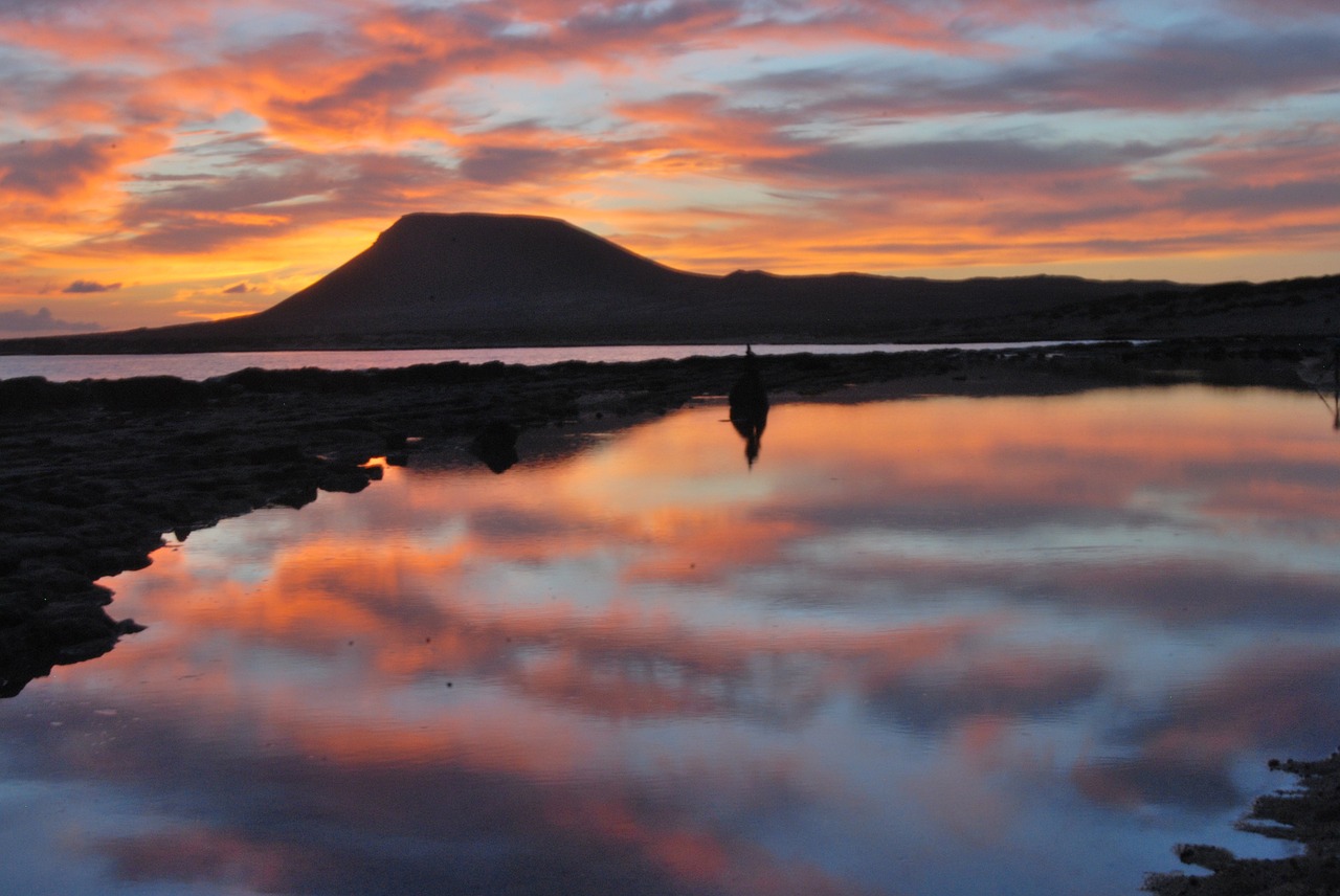 isla graciosa sunset wonderful free photo