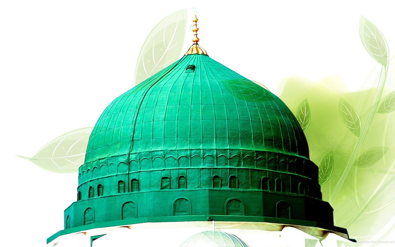 islam mosque green dome free photo