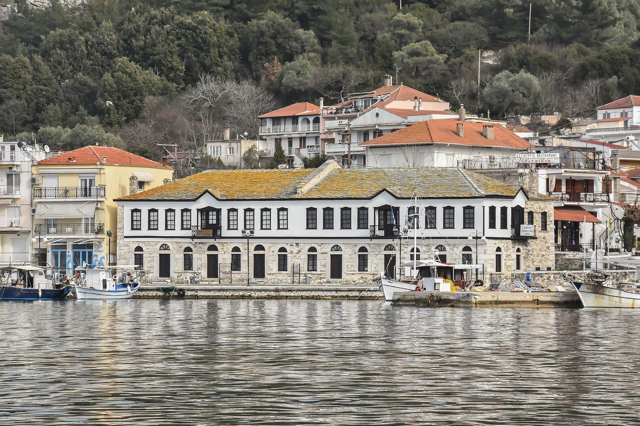 island building thasos free photo