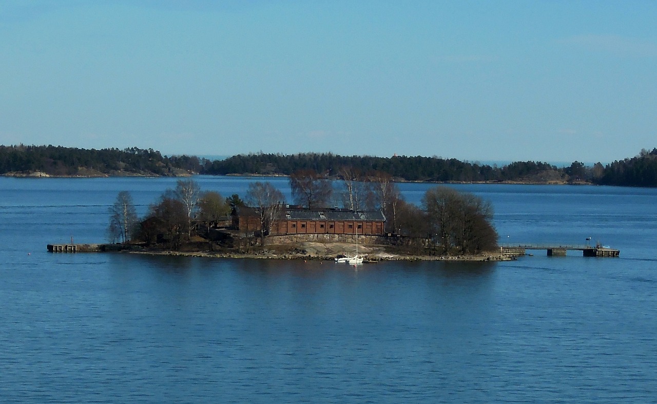 island sea archipelago free photo