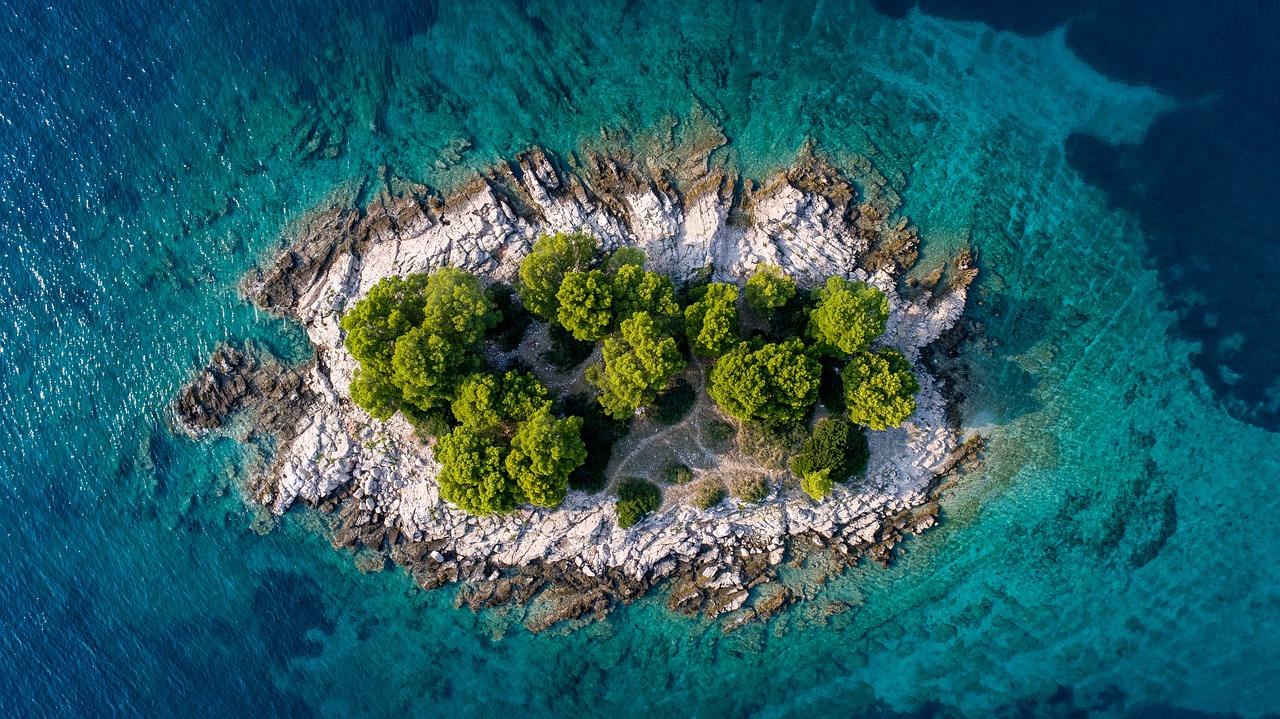 island  sea  croatia free photo