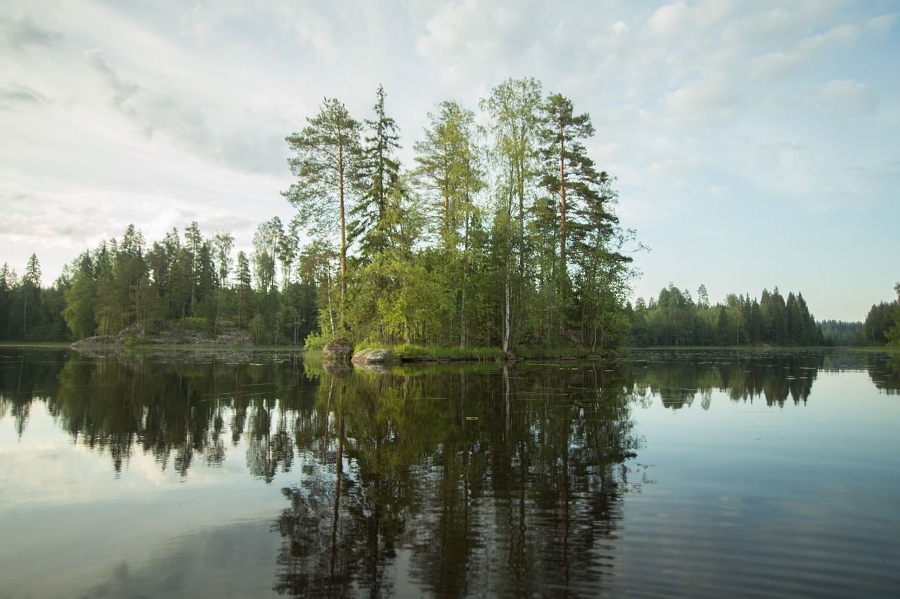 island lake finnish free photo