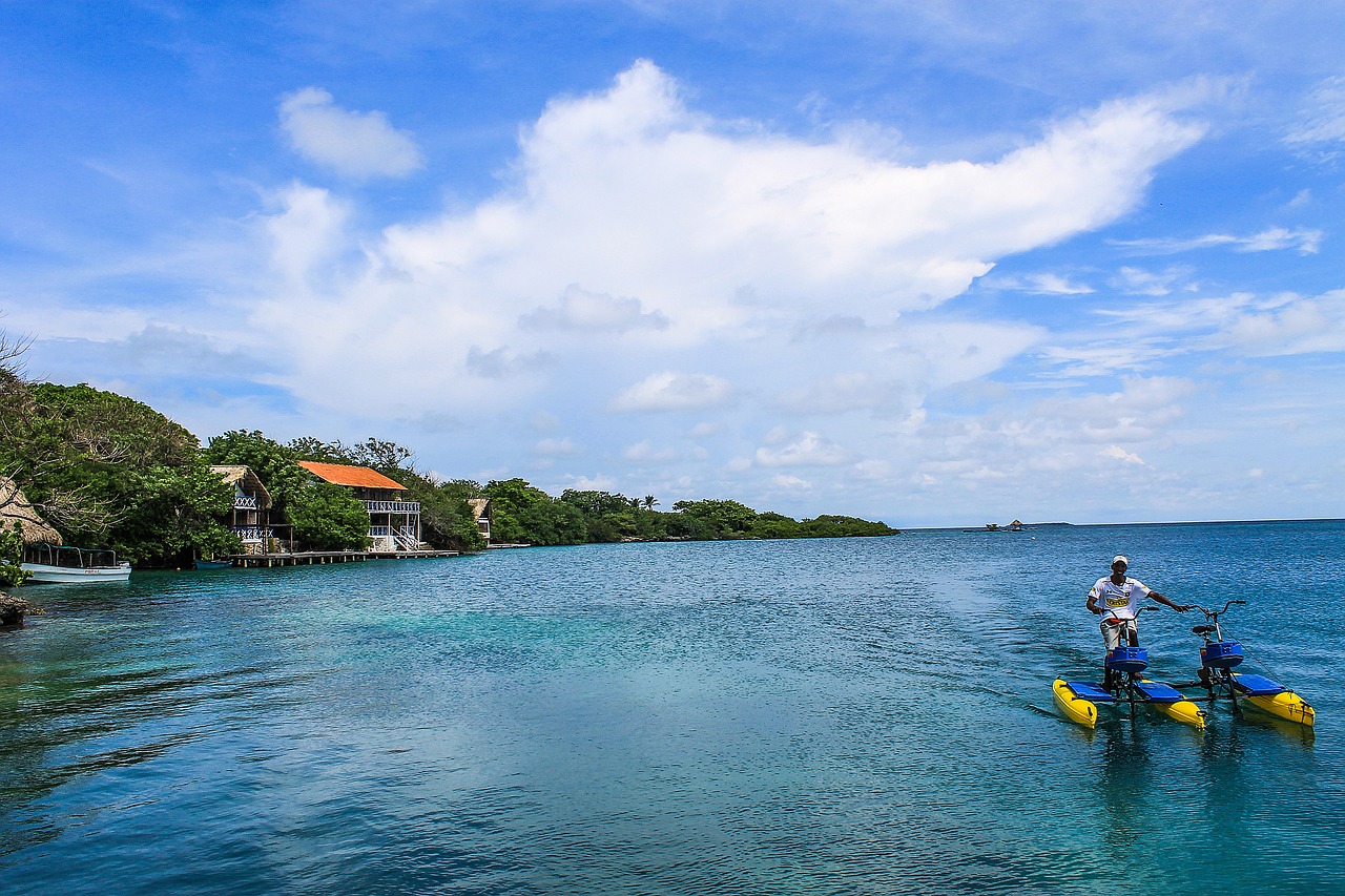 island sea catamaran free photo