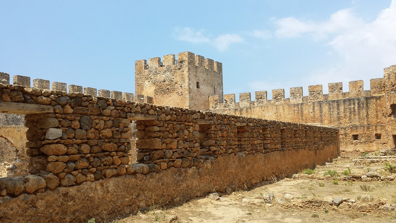 island of crete castle fortress free photo