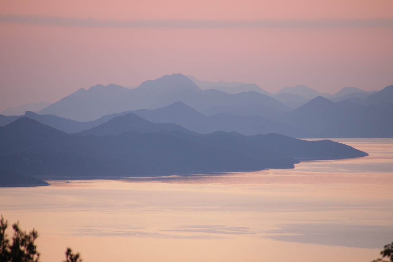 islands sunset shadows free photo